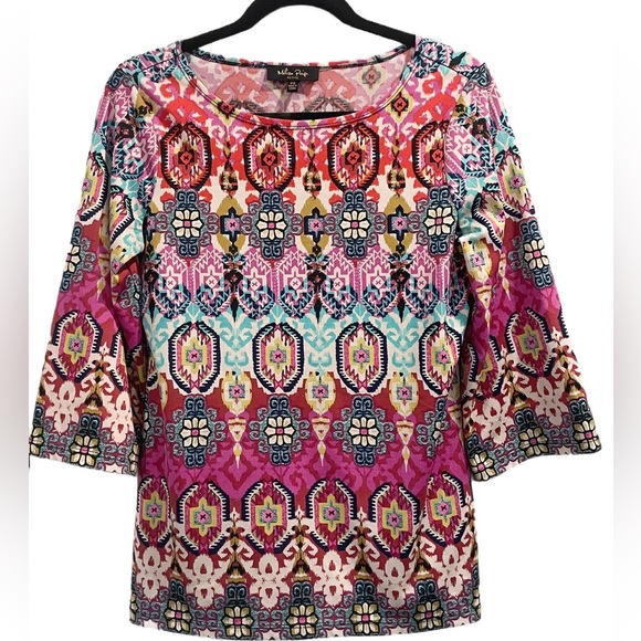 Melissa Paige Tops - Melissa Paige Multicolor Patterned Blouse